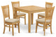 5 Pc Table And Chairs Set - Kitchen Table And 4 Dining Chairs
