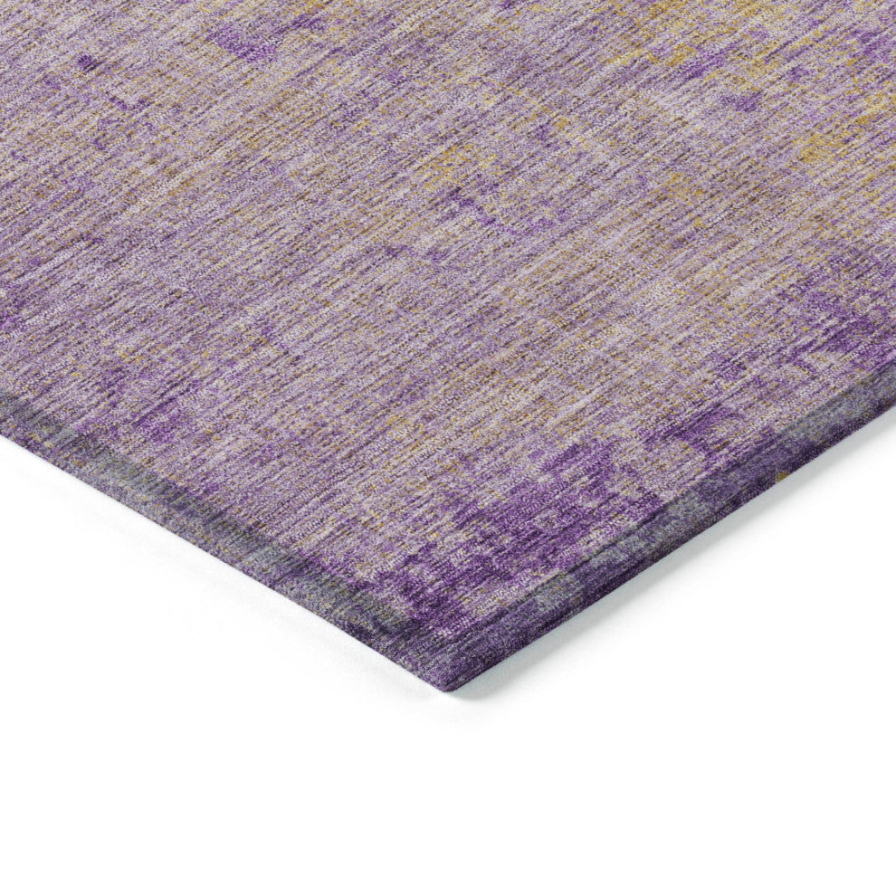 Machine Washable Indoor/Outdoor Chantille ACN1901 Purple 3' x 5' Rug