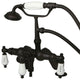 Kingston Brass Adjustable Center Deck Mount Tub Faucet, Oil Rubbed Bronze