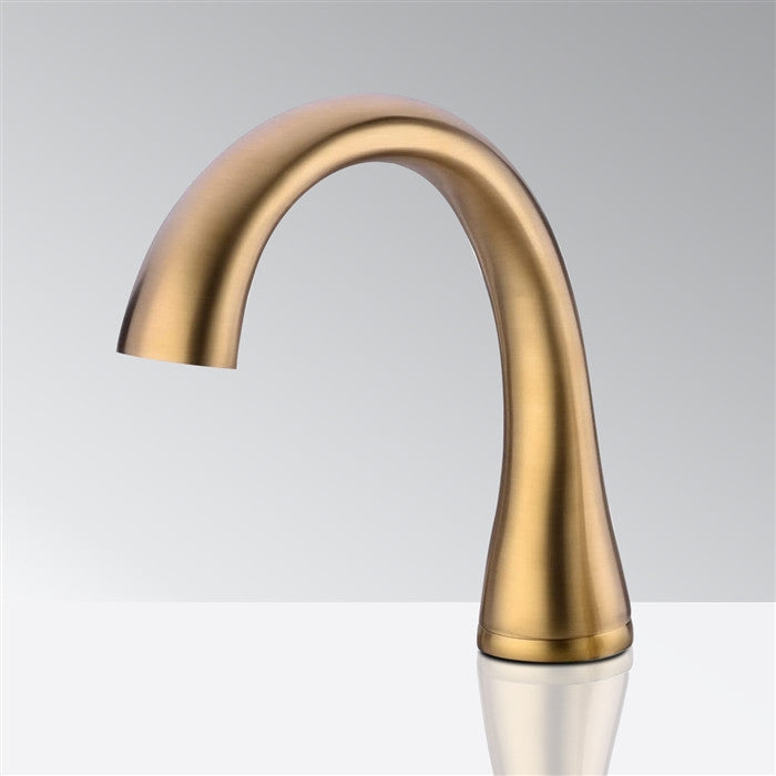 BathSelect Deck Mount Commercial Automatic Sensor Faucet Gold