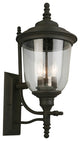 Eglo 3x60w Outdoor Wall Light W/ Matte Bronze Finish And Clear Seeded Glass - 20