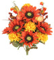 18 Stems Arrangement Artificial Sunflower, Harvest