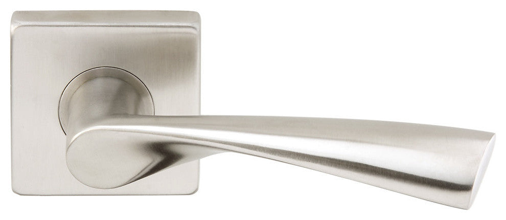 Breeze Lever, Tubular Passage, Satin Stainless Steel, 2-3/4" Backset