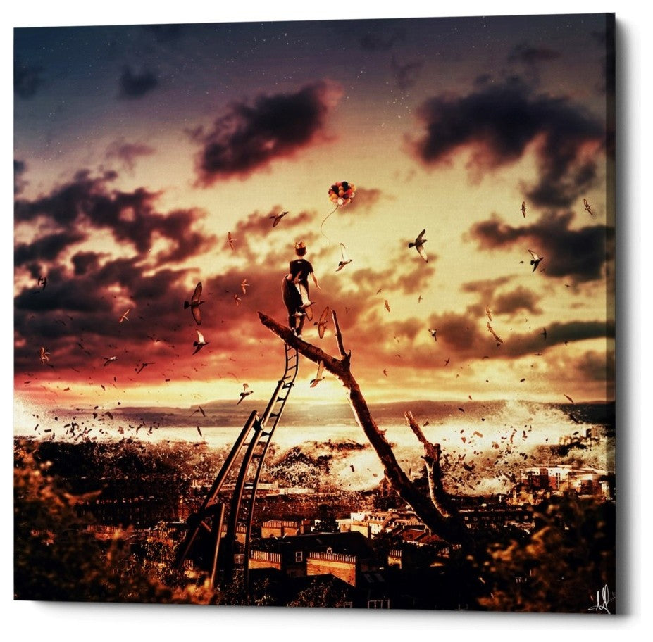 Cortesi Home "King For A Day" by Mario Sanchez Nevado, Giclee Canvas, 26"x26"