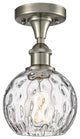 Innovations 516-1C-SN-G1215-6-LED 1-Light Semi-Flush Mount, Brushed Satin Nickel