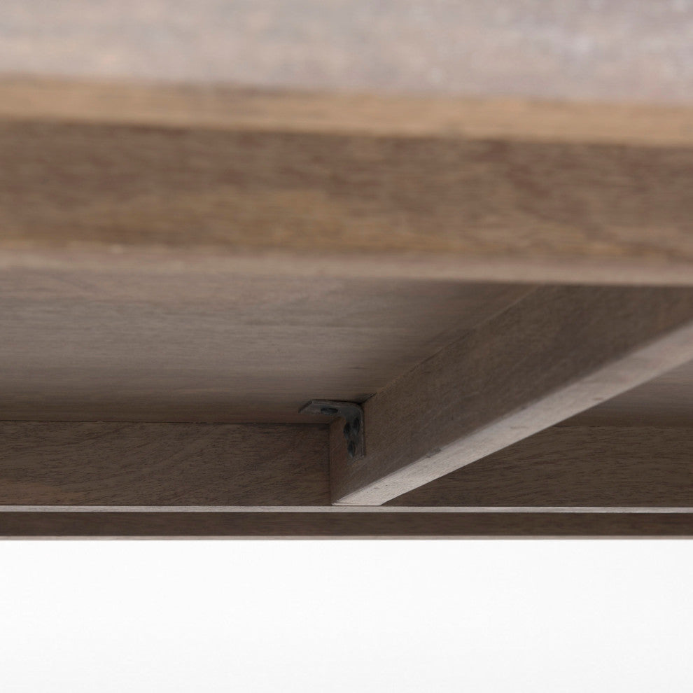 Elaine II Light Brown Solid Wood Coffee Table