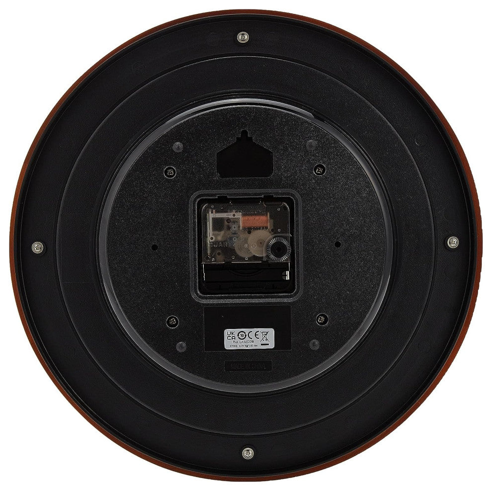 Seiko Clocks, 12" Round Wood Wall Clock