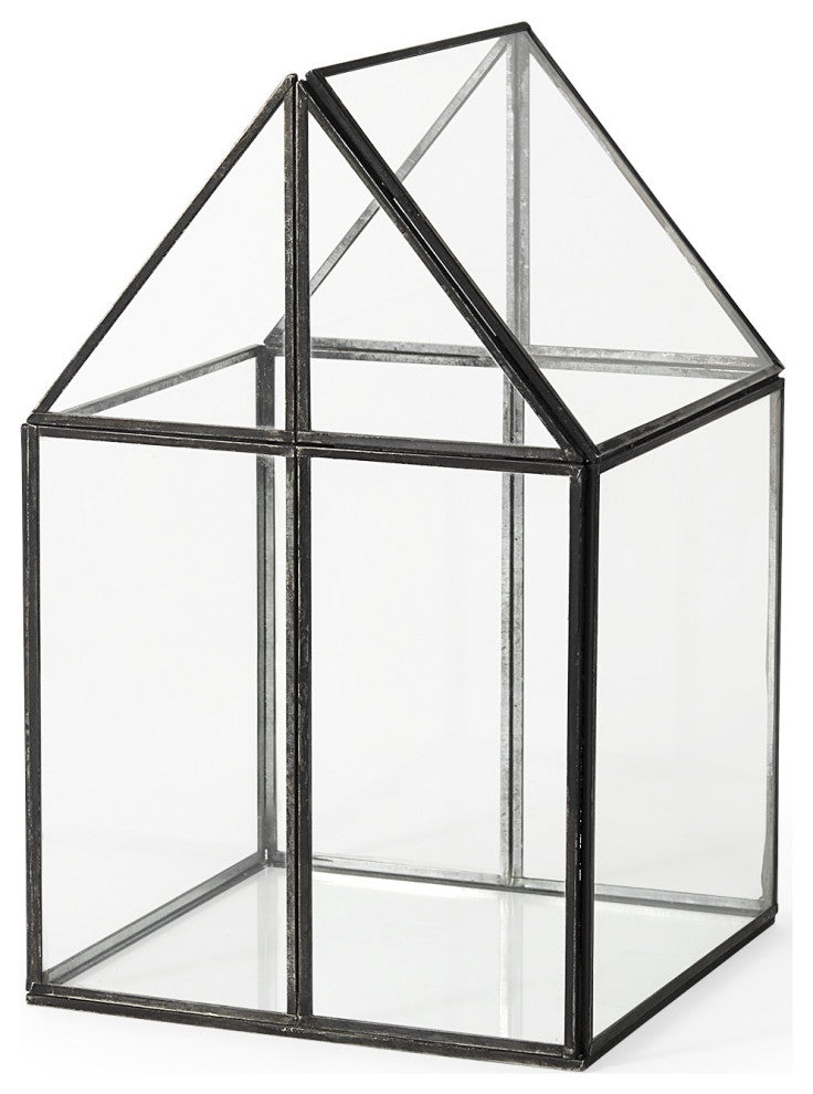 House Shaped Glass Terrarium
