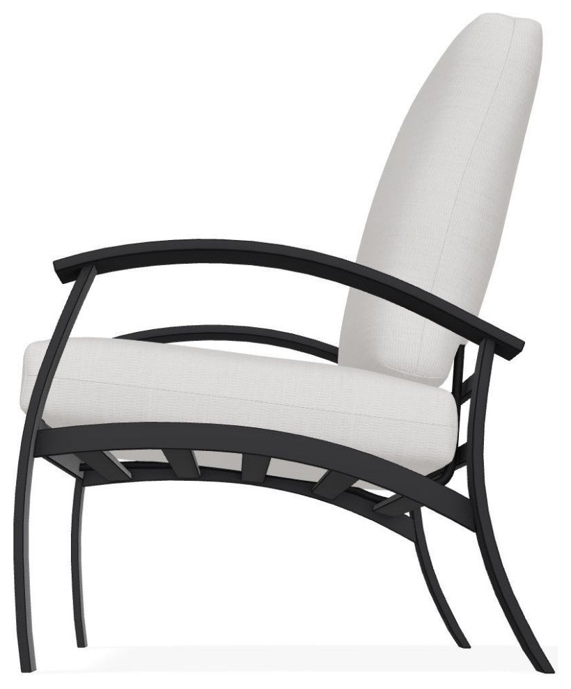 Belle Isle Cushion Deep Seating Outdoor Armchair, Tabloid Cloud/Black