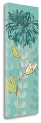 "Sarahs Garden In Blue I" By Sarah Adams, Giclee Print on Gallery Wrap Canvas