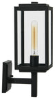 Robert Stevenson Lighting Addison Metal and Glass Outdoor Light, Textured Black