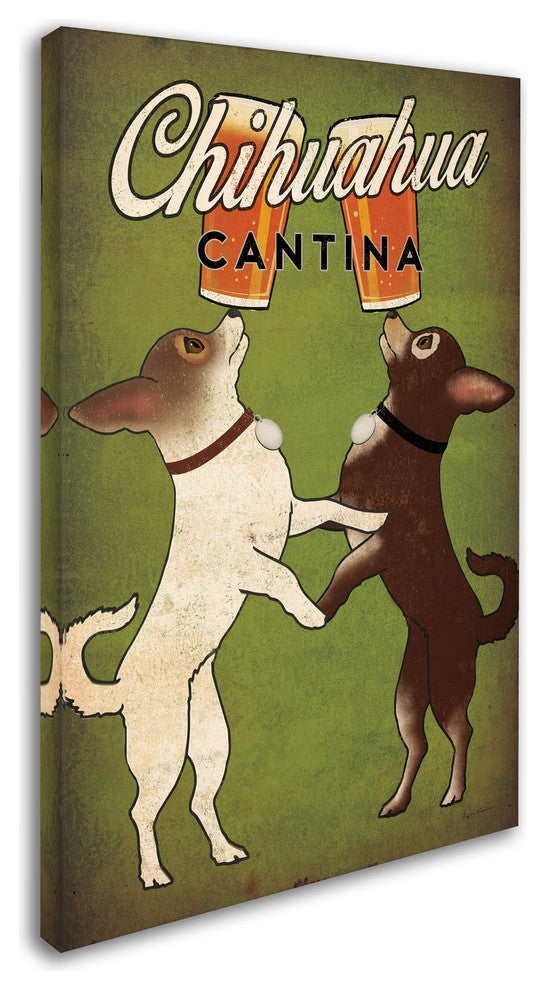 Ryan Fowler 'Double Chihuahua' Canvas Art, 30" x 47"