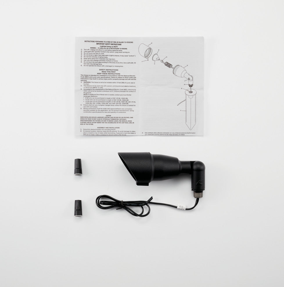 Textured Black 3" Accent 1--Light 12V