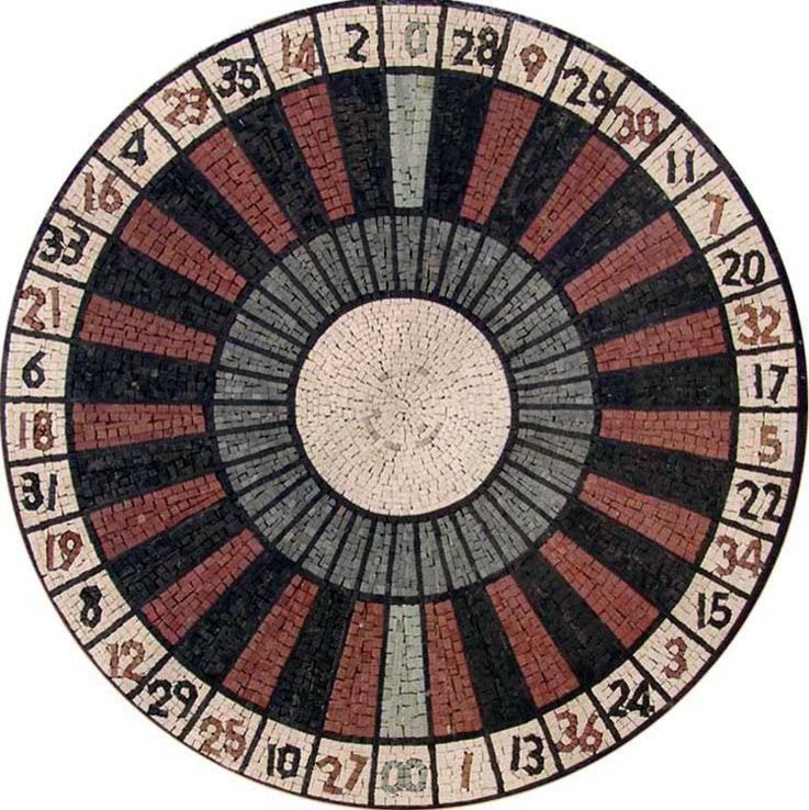 Gamblers Pattern Roulette Mosaic Tile Patterns, The Gambler, 24