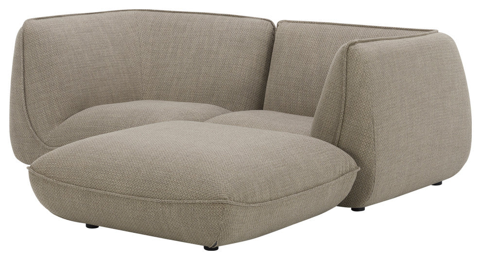 First of A Kind Zeppelin Nook Modular Sectional Speckled Pumice