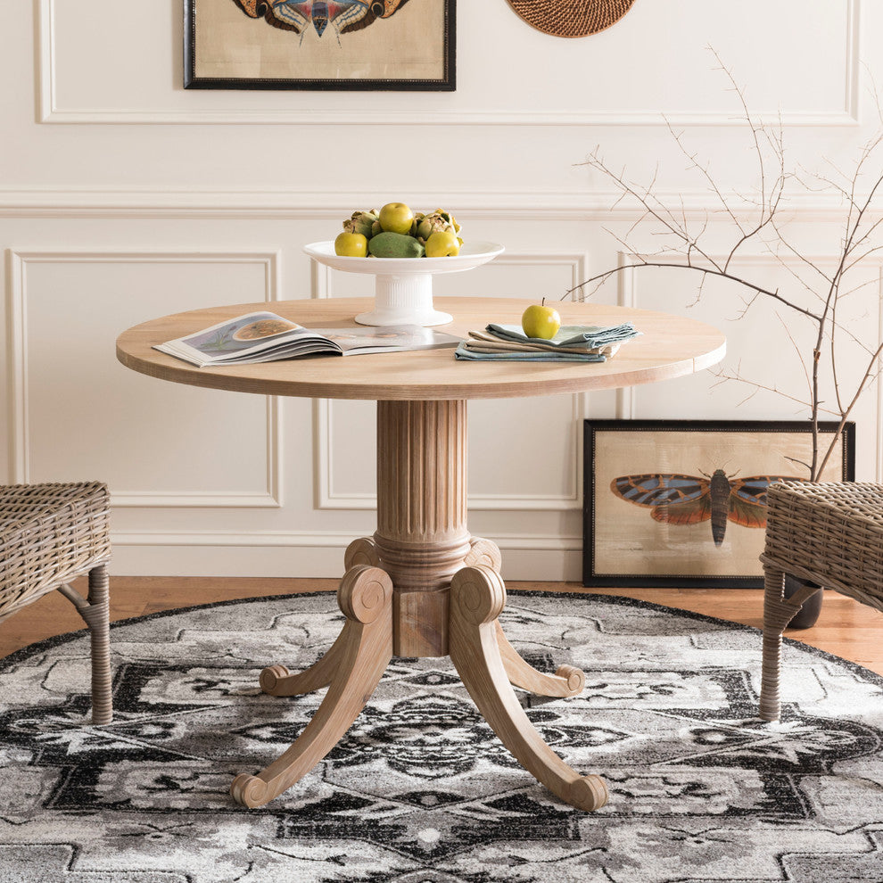 Safavieh Forest Drop Leaf Dining Table, Rustic Natural