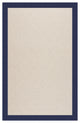 Zoe-White Wicker Machine Tufted Rectangle Rug, Navy, 5''x8''