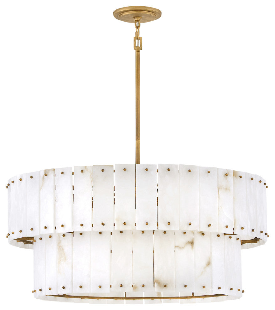 Fredrick Ramond Simone Medium Drum Chandelier, Burnished Gold