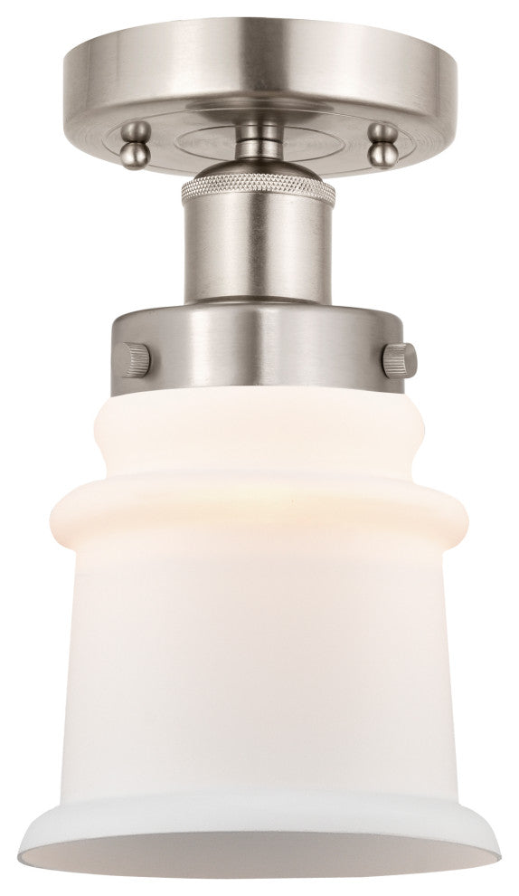 Innovations 616-1F-SN-G181S Canton 1 Light Semi-Flush Mount Brushed Satin Nickel