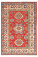 Kazak Traditional Wool Handmade Pakistani Oriental Area Rug, Red, 3'11"X2'9"