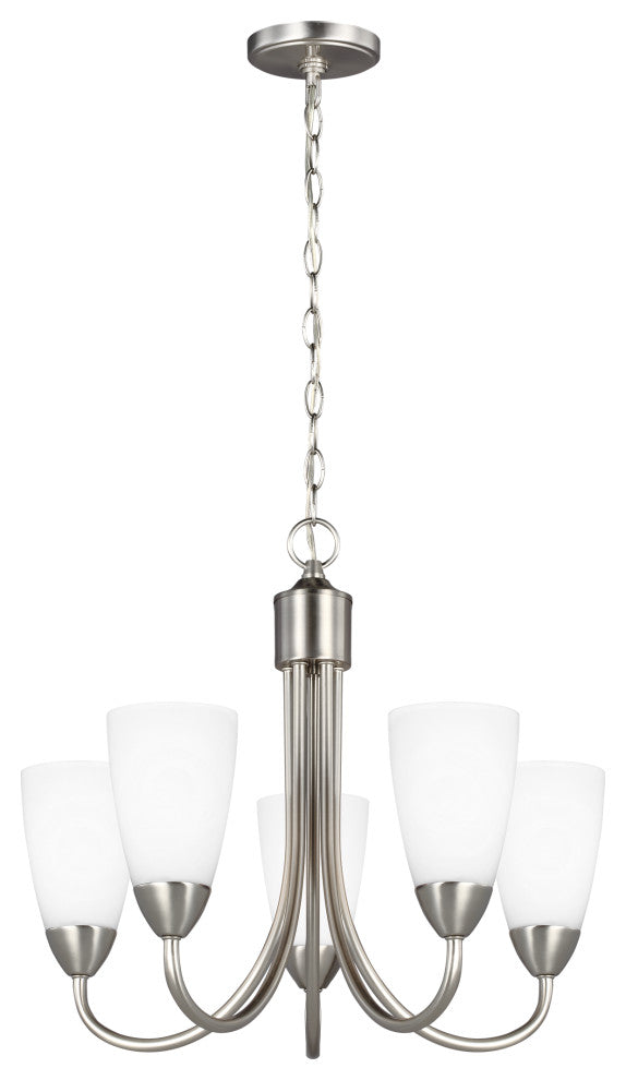 Seville 5-Light Chandelier, Brushed Nickel