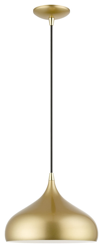 Livex Lighting 1 Light Soft Gold Pendant