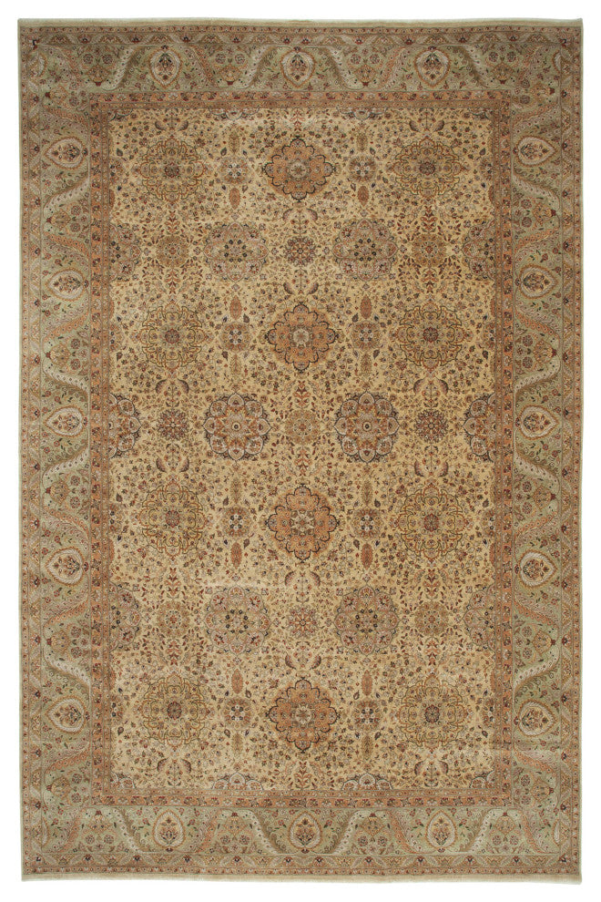 Rug N Carpet - Handwoven Oriental 12' 2" x 18' 8" Large Oushak Area Rug