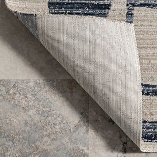 Nuloom Milani Contemporary Washable Indoor/Outdoor Rug, Navy 4'x6'