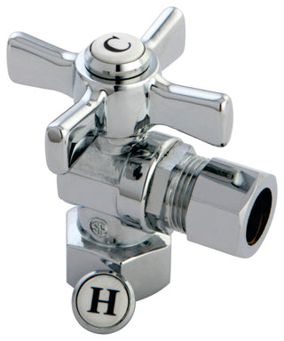 Kingston Brass 1/2" FIP X 1/2" OD Comp Angle Stop, Polished Chrome