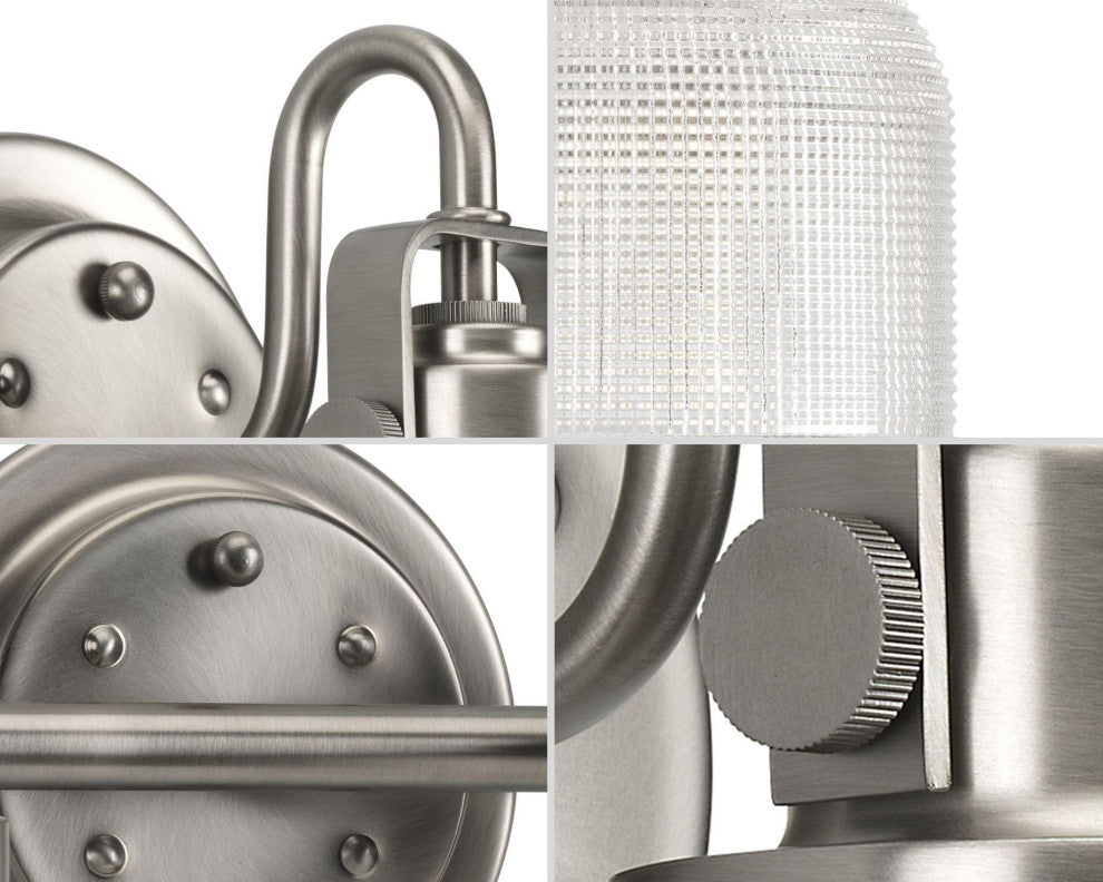 Archie Collection 2-Light Bath Light, Antique Nickel