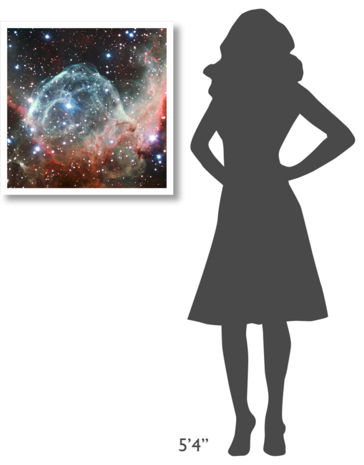 "Thor's Helmet Nebula" Digital Paper Print by ESO/B. Bailleul, 26"x26"