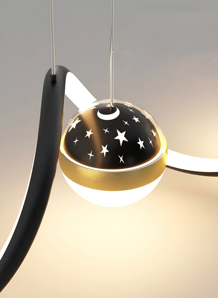 Impruneta | Modern Beautiful LED Hanging Chandelier for Living Room, White, Dia19.7xh5.1", Dimmable Witn Remote