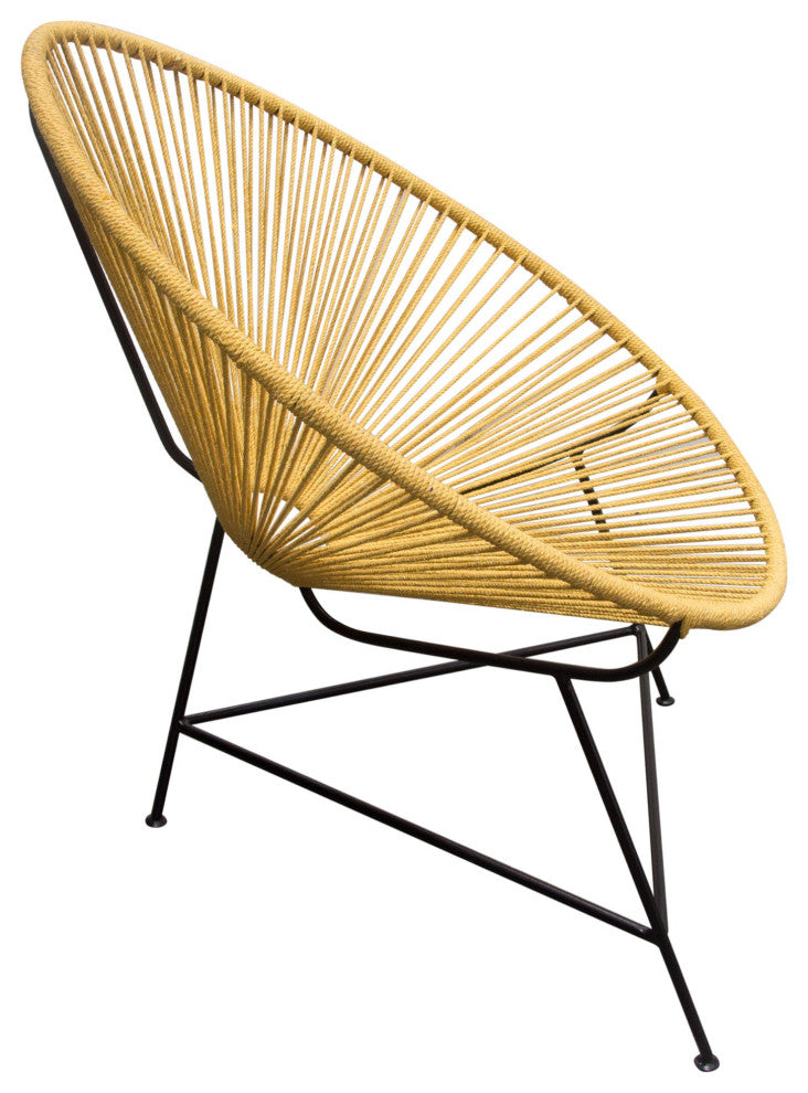 Sativa 2 Accent Chairs, Orange Rope