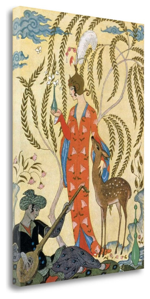 "Persia" By Georges Barbier, Giclee Print on Gallery Wrap Canvas, Ready to Hang