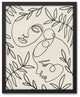 Botanical Faces 16"x20" Black Framed Canvas