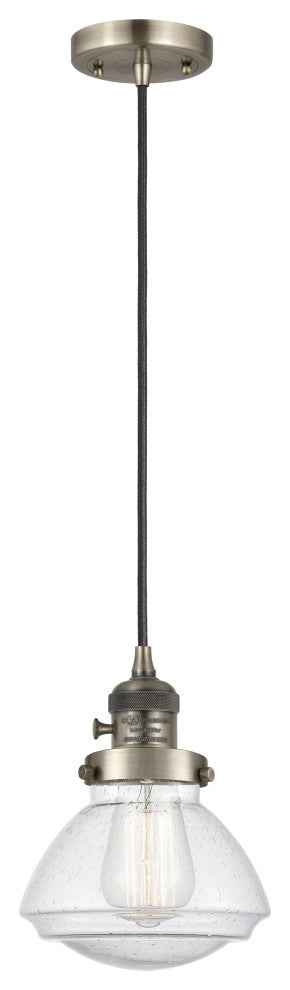 INNOVATIONS 201CSW-AB-G324-LED 1-Light Mini Pendant Antique Brass