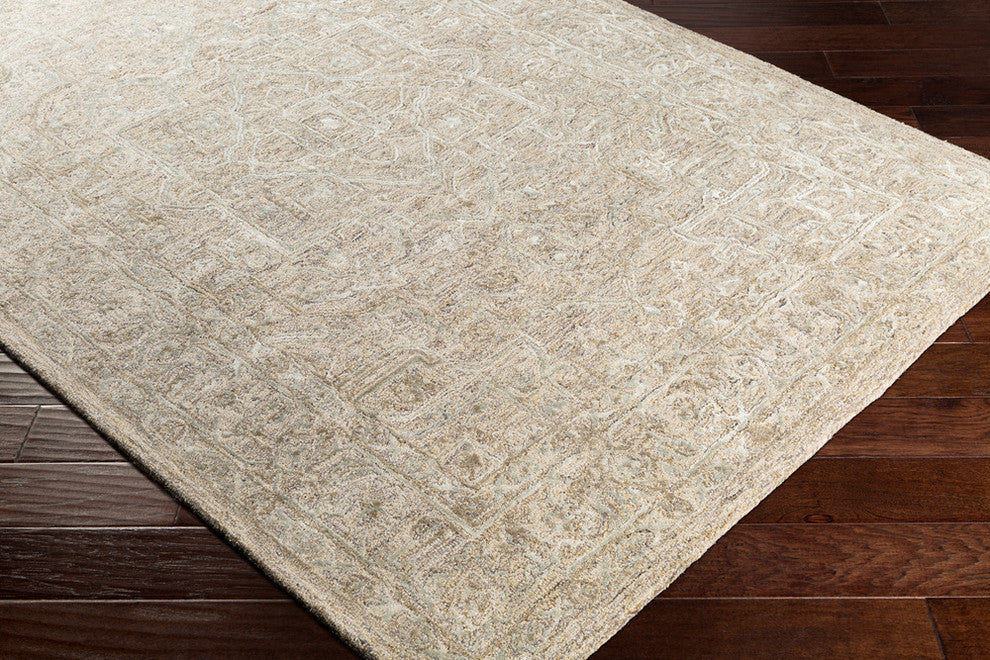 Shelby Traditional Sage, Khaki Area Rug, 2'x3'