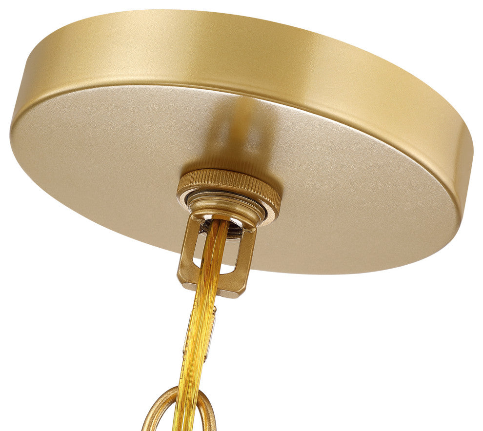 1-Light Gold Bohemian Island Pendant Light