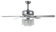 52" 5-Blade Crystal Ceiling Fan With Remote Control and Light Kit Included