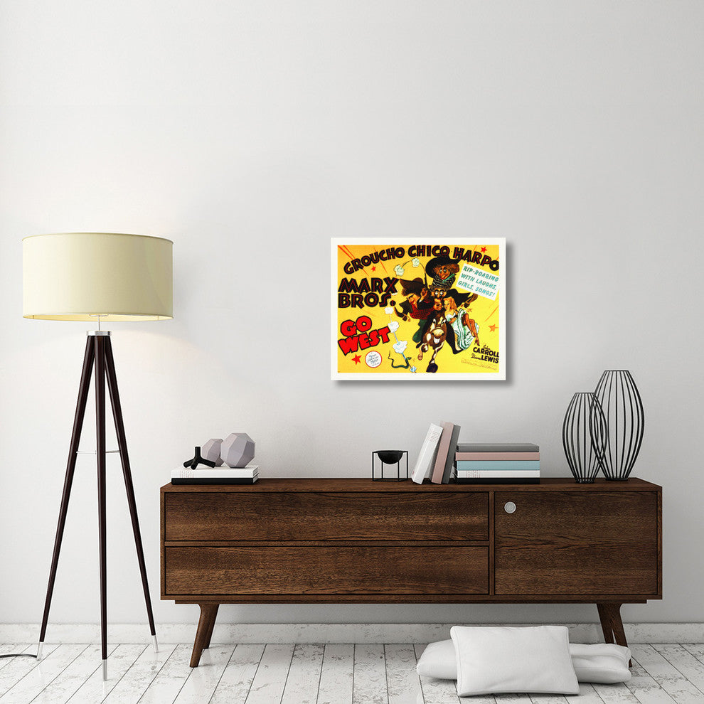 "Marx Brothers - Go West 02" Canvas Giclee by Hollywood Photo Archive, 30"x24"
