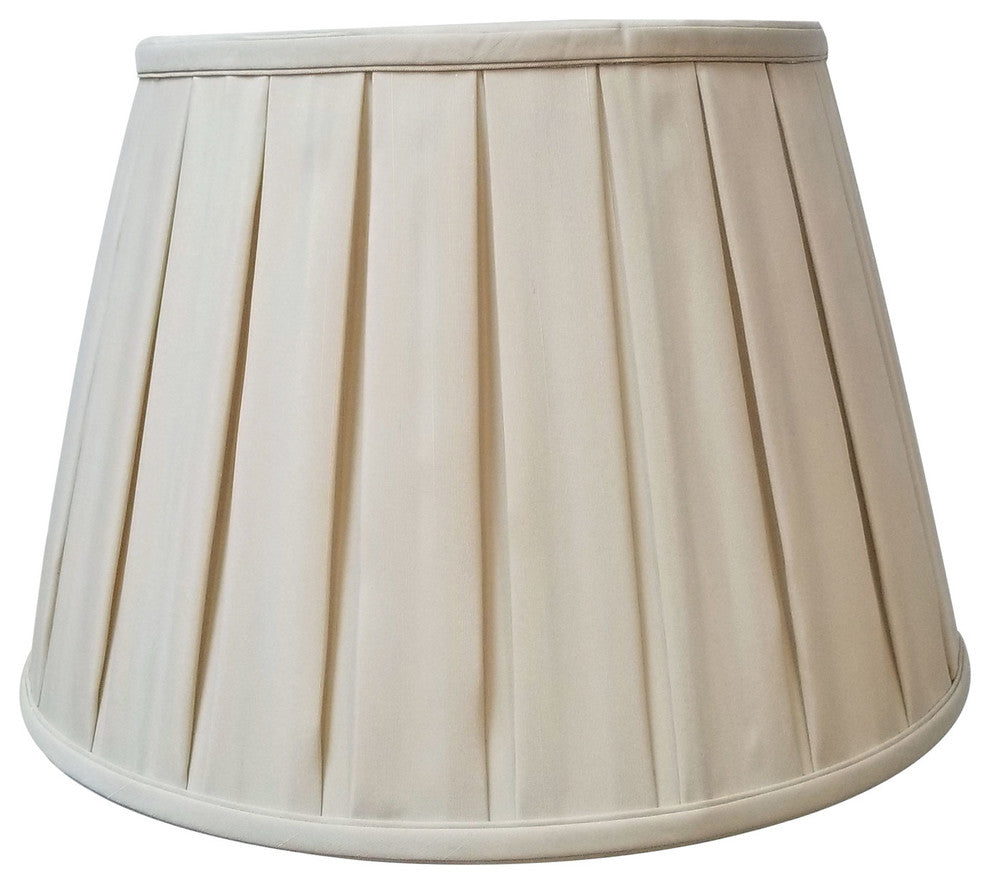 Royal Designs Empire English Pleat Basic Lampshade, Beige, 13"x19"x11.25"