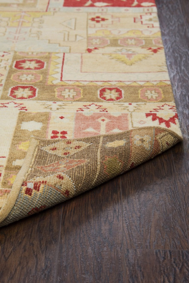 Rizzy Home Aquarius AQ8841 Burgundy Patchwork Area Rug, Rectangular 2'x3'