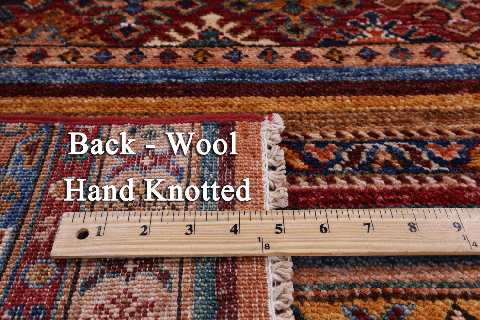 Khorjin Super Kazak Handmade Wool Rug 2' 8" X 4' 2" Q10789