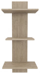 Manada-Mist Three-Tier Teak Wall Shelf