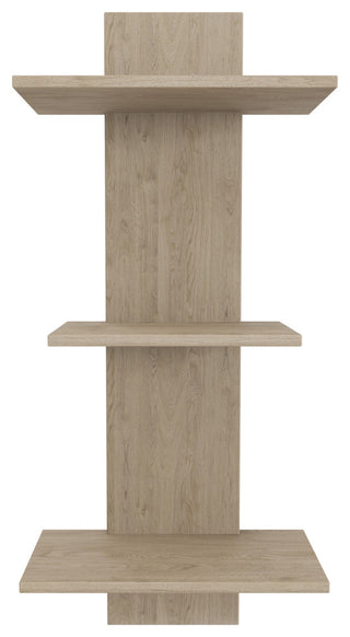 Manada-Mist Three-Tier Teak Wall Shelf