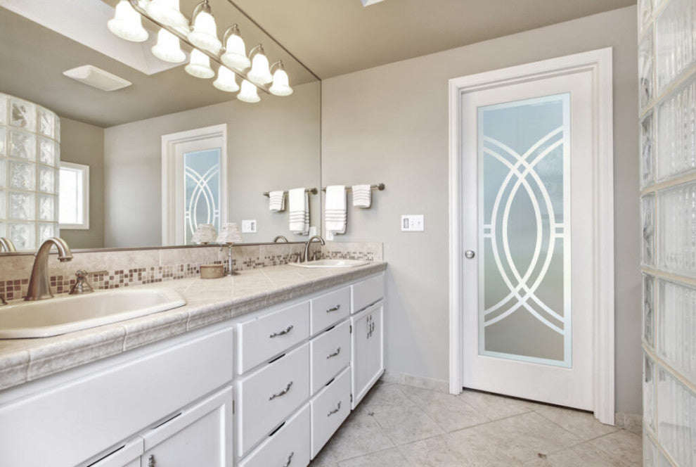 Interior Prehung Door or Interior Slab Door - Demi Circle - Primed - 24" x...