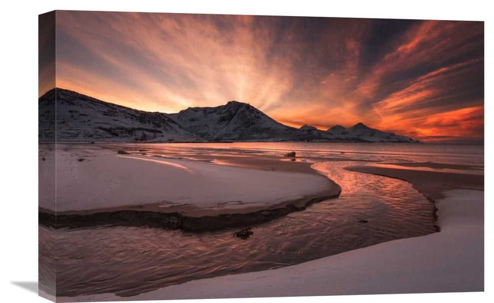 "Golden Sunset" Stretched Canvas Giclee by Jaroslav Zakravsky, 22x15"