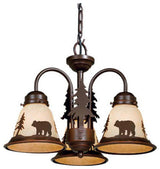 Bozeman 3-Light LED Fan Kit or Chandelier, Dual Mount Burnished Bronze