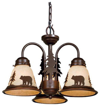 Bozeman 3-Light LED Fan Kit or Chandelier, Dual Mount Burnished Bronze