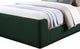 Oliver Boucle Fabric Upholstered Bed, Green, Queen